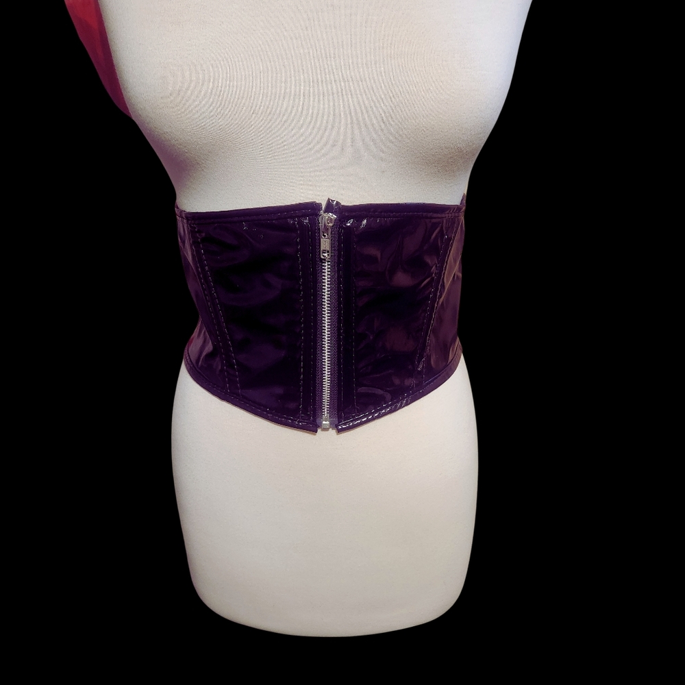 Faux Latex Waist Corset